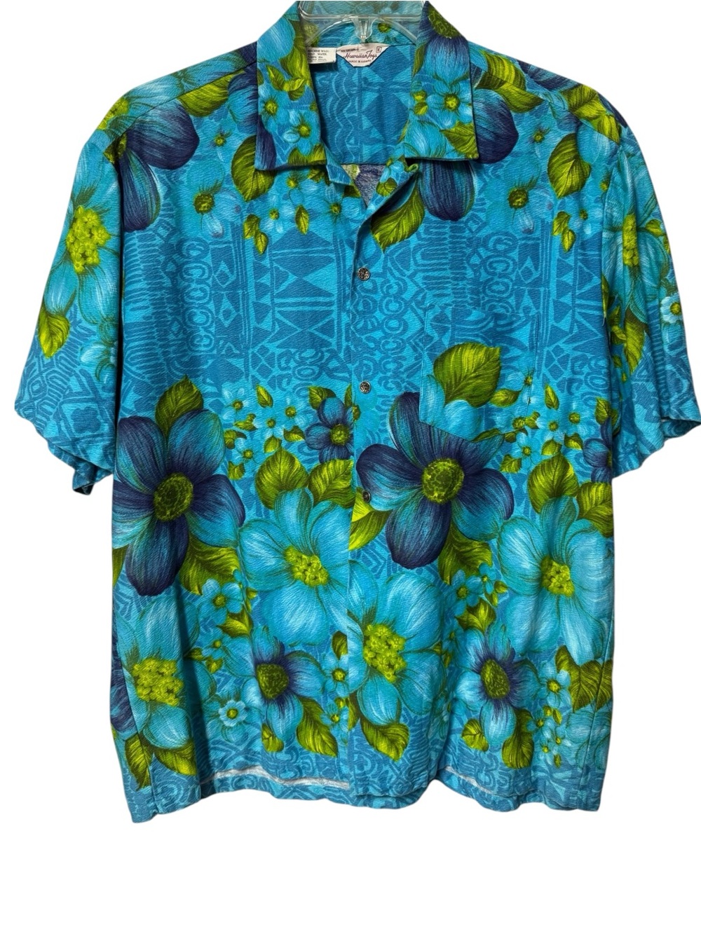 VTG Hawaiian Togs Barkcloth Aloha Shirt Sz XL